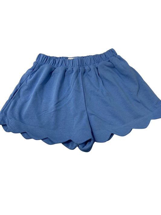 Blue scallop shorts