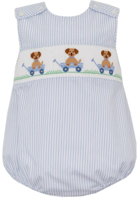 smocked puppy bubble