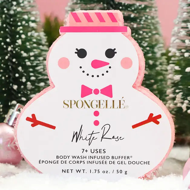 White Rose Snowman Holiday Buffer