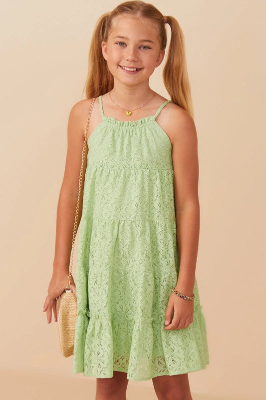 Mint Lace Tank Dress