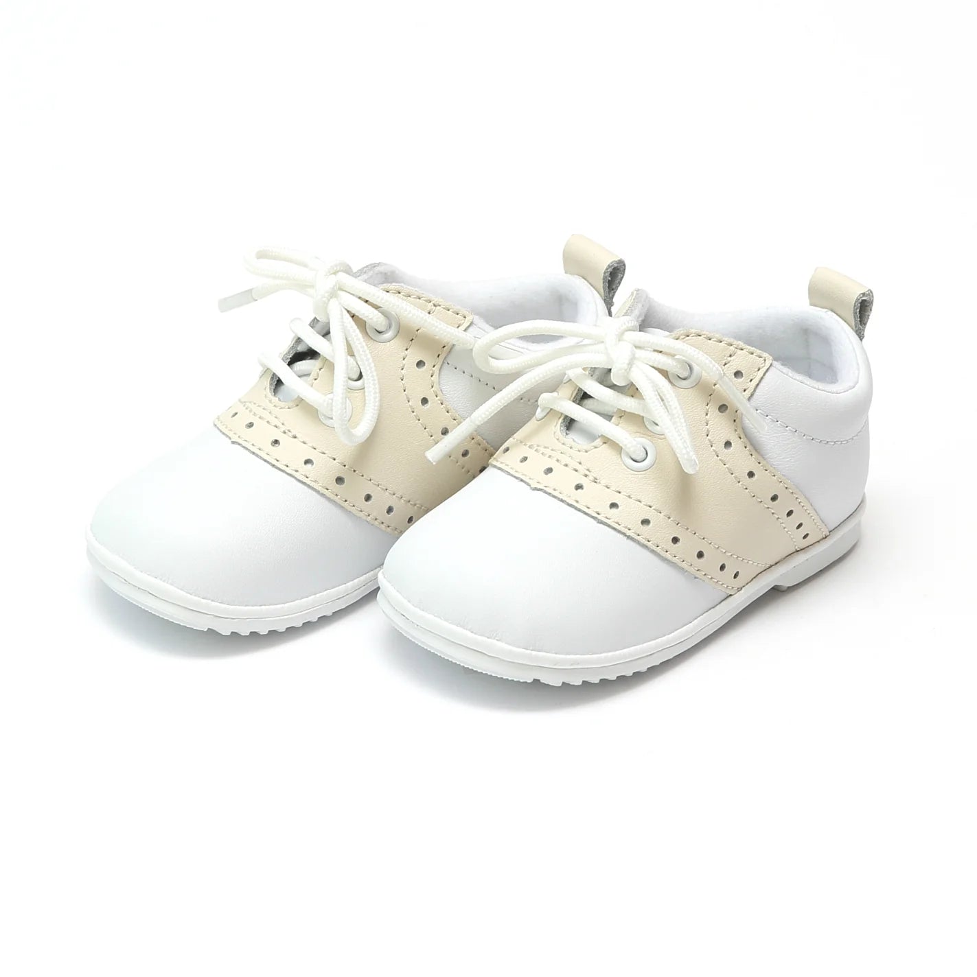 White/Beige 2342 Saddle Oxford