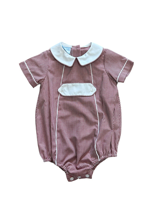 Gingham Boy short bubble