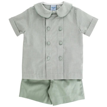 Celery check Dressy short set