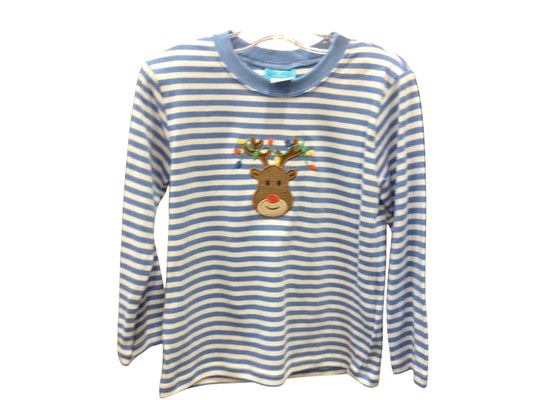 Blue Reindeer Face Shirt