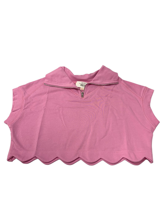 pink scallop top