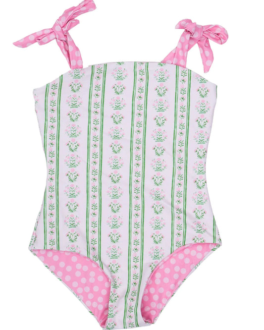 Blush & bloom reversible swim