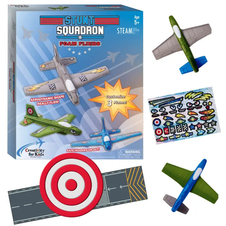 Stunt Squadron Foam Flyers Airplane Craft Kit