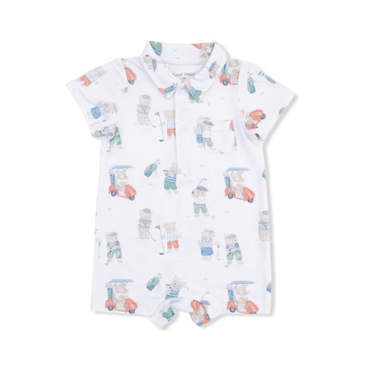 golfing teddy polo shortie