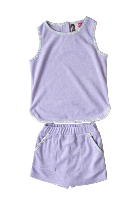 Lavender Quinn Terry Skort Set
