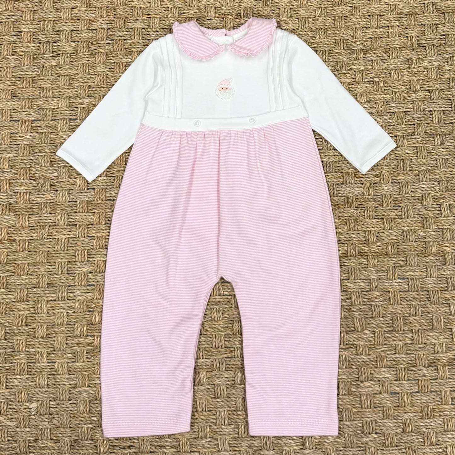 Squiggles Mini St. Nick Collared Longall, Pink