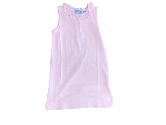 Nora Dress-Light Pink Stripe