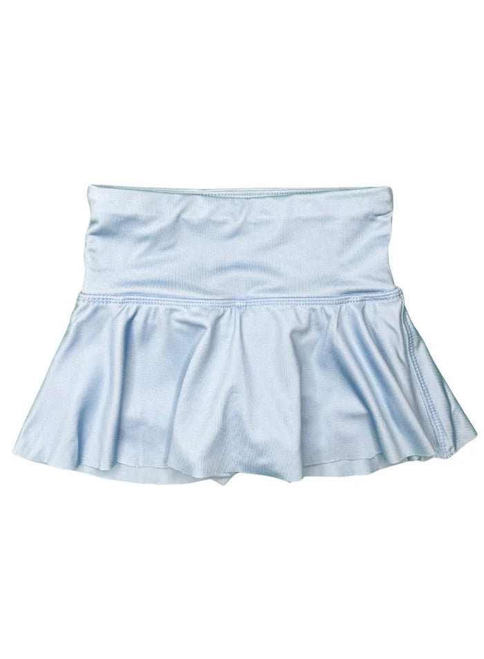 pastel blue skirt