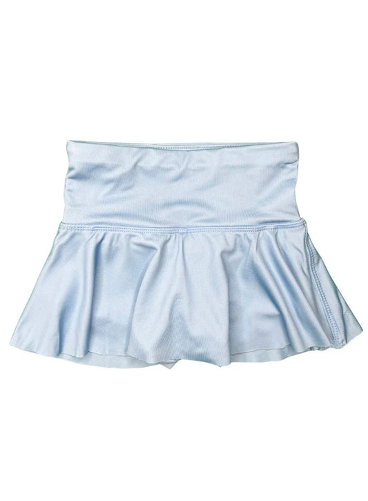 pastel blue skirt