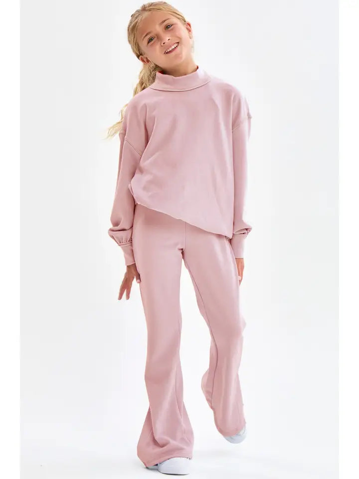 Cotton Slit Hem Pants