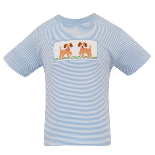 PUPPIES-Lt .blue knit stripe