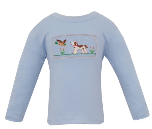 Hunting dogs blue t-shirt