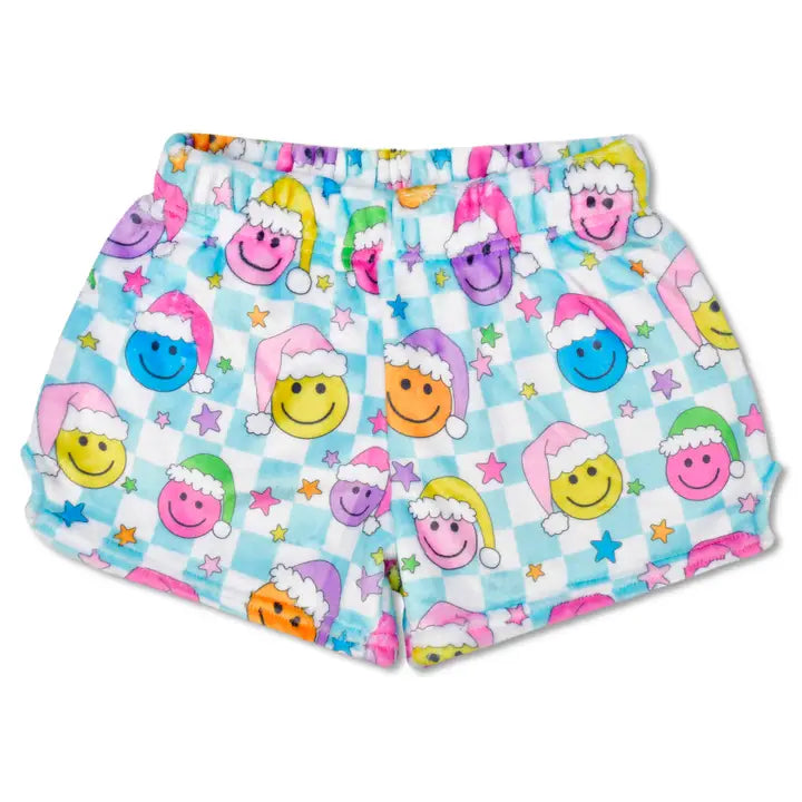 Happy santa plush shorts