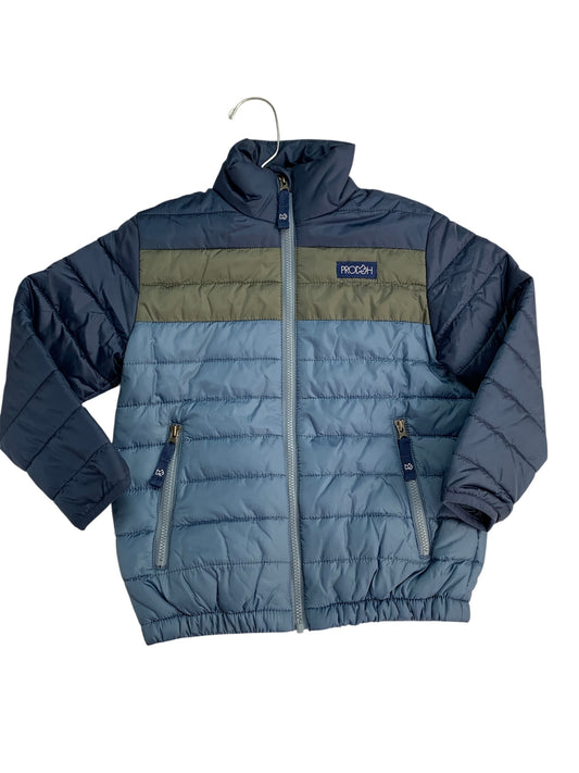 Navy puffer jacket