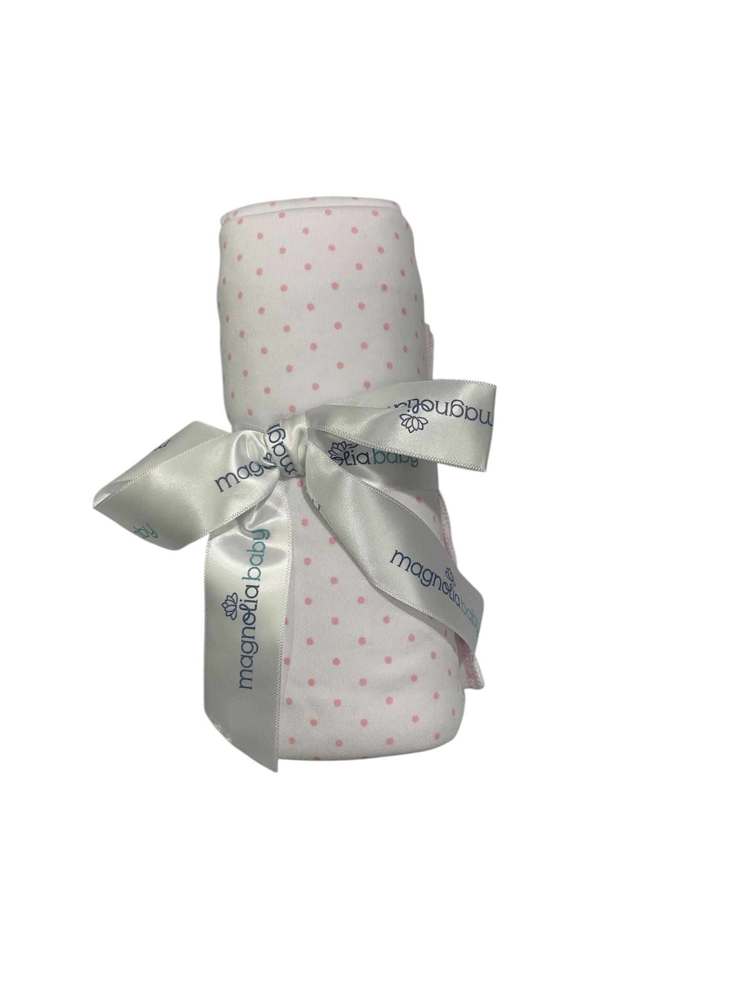 Mini dots pink swaddle blanket