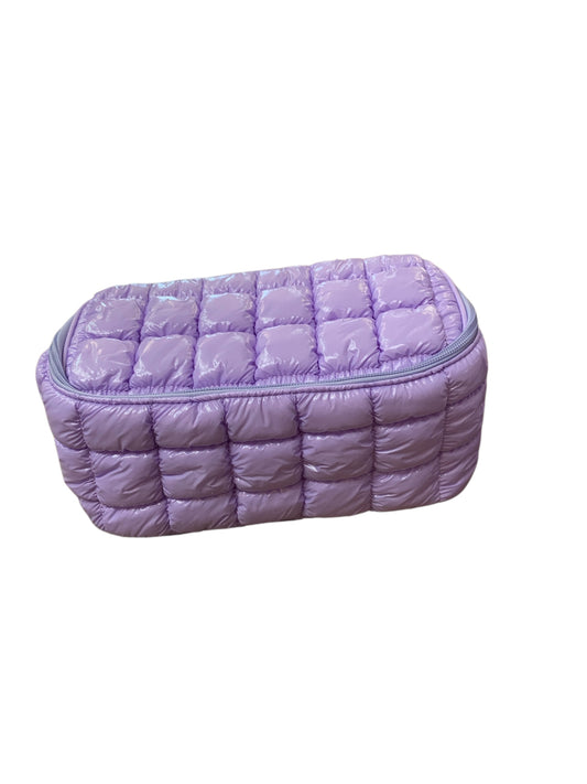 Lavender Puffer Cosmetic Case