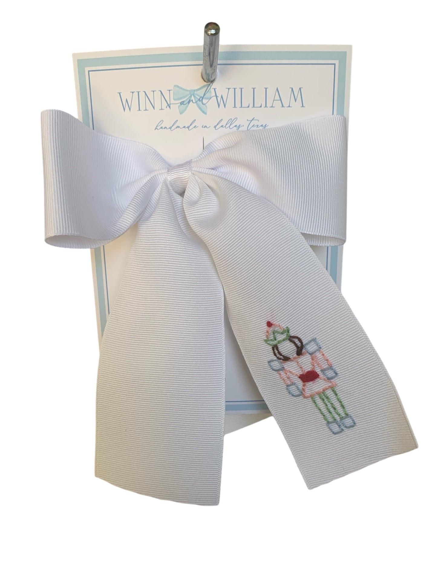 Large white nutcracker long tail