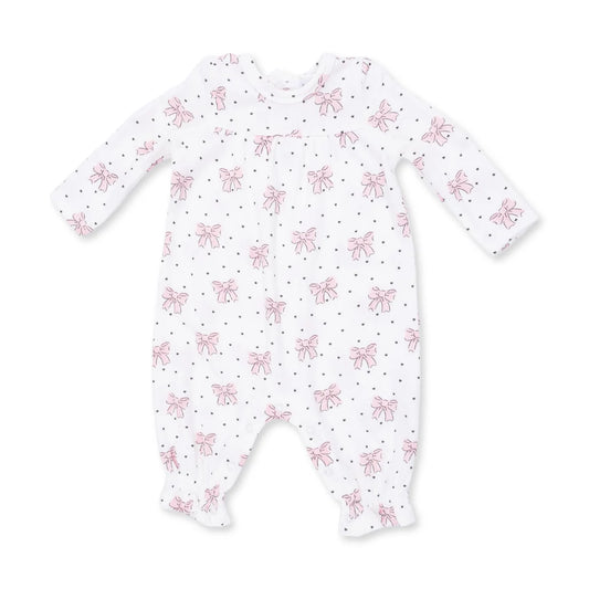 Bows and Hearts - Cuffed Sleeve Romper