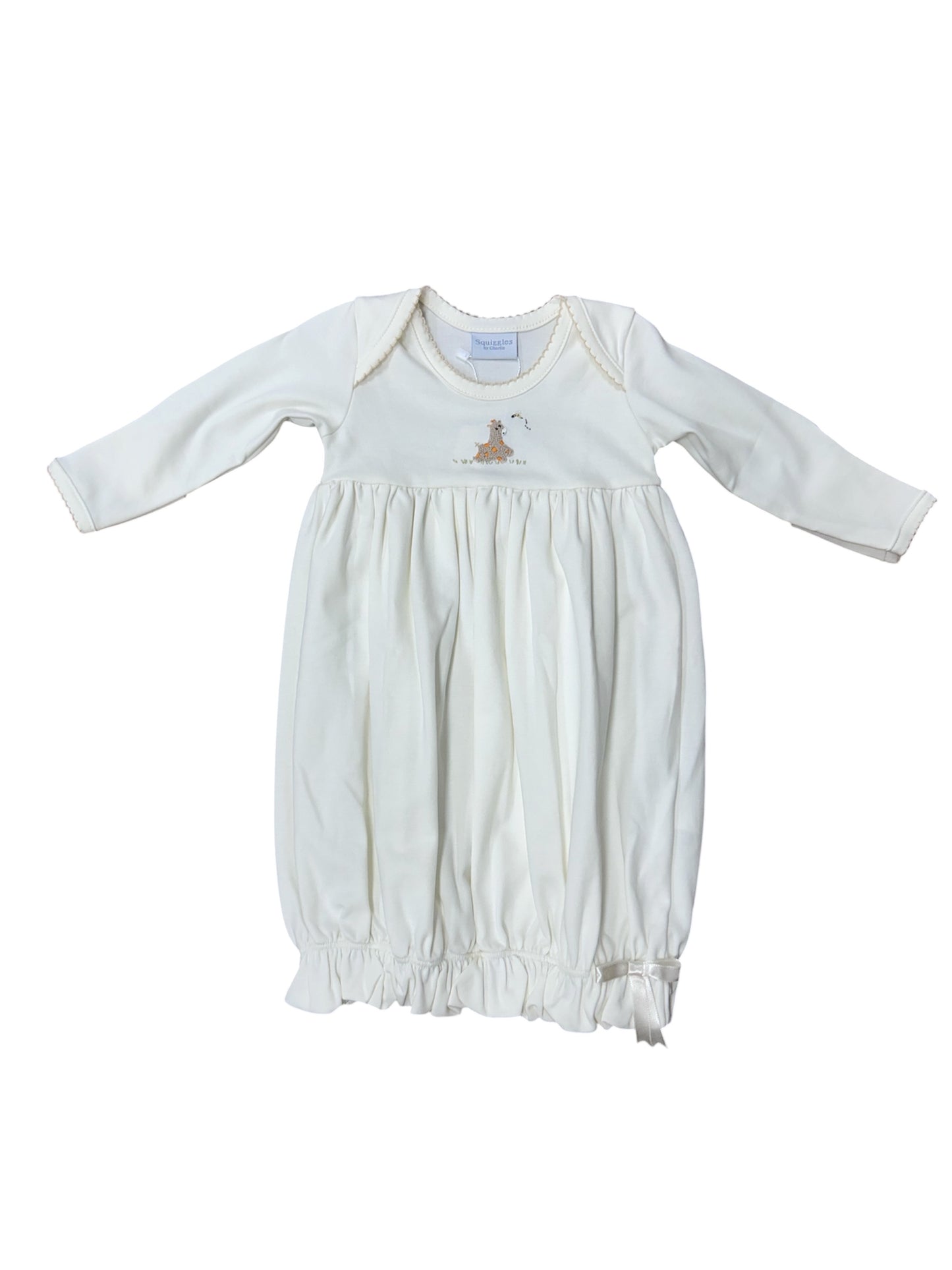 tan giraffe gown