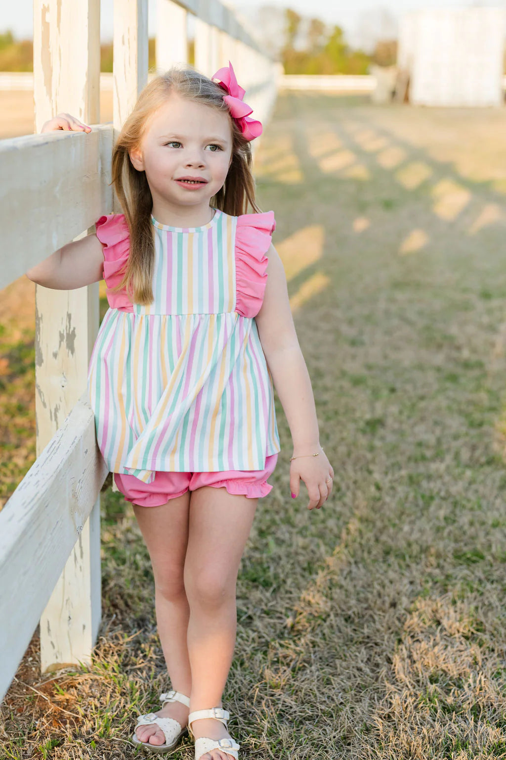 Lila Bloomer Stripe Short Set