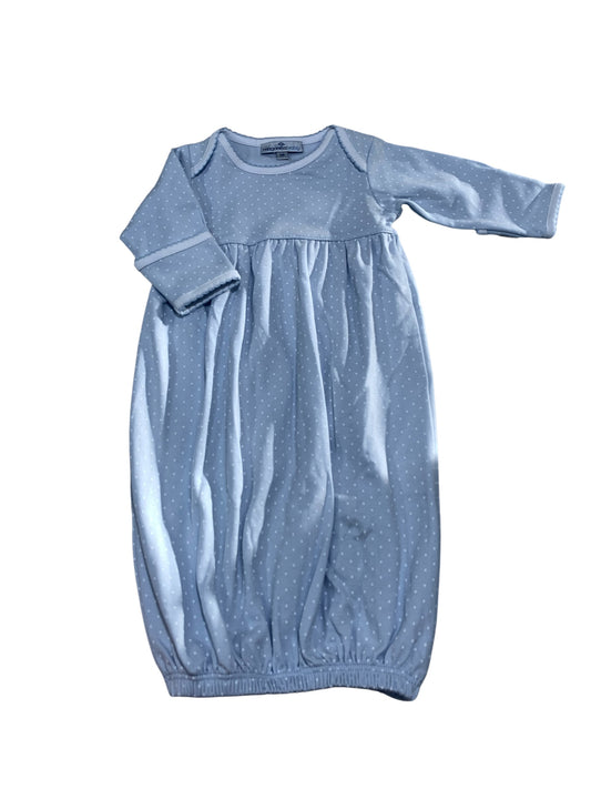 sweet gathered gown light blue