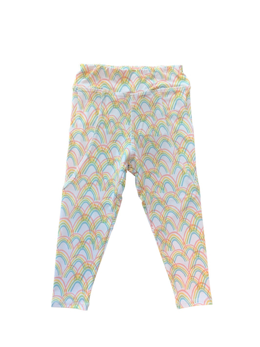 Rainbow athletic leggings