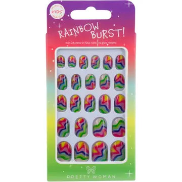 Kids press on Rainbow burst