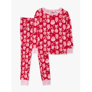 Red Holly/Ornament Bows Pajamas