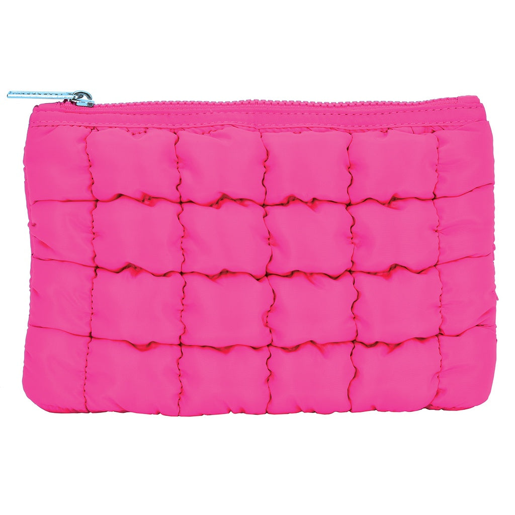 Pretty in pink puffy pouch