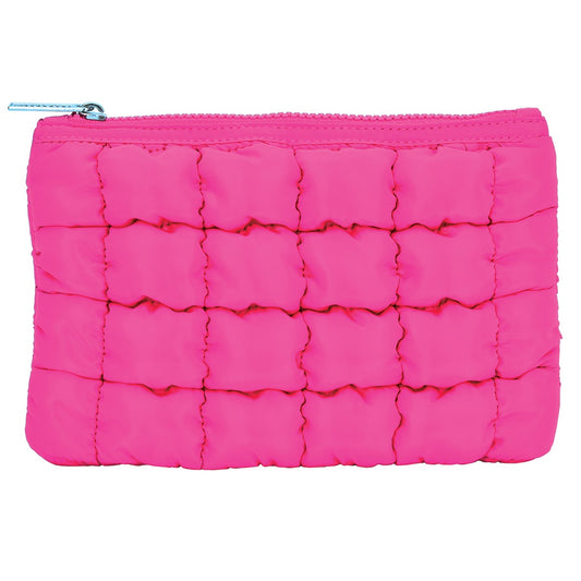 Pretty in pink puffy pouch
