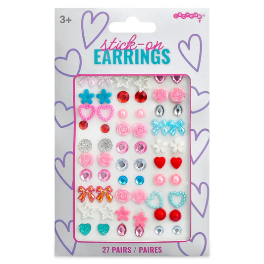 Sparkly stick on earrings