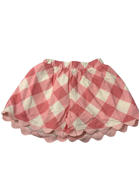 pink gingham shorts