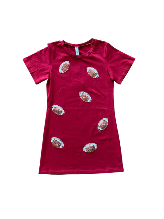 Game day Burgandy Dress
