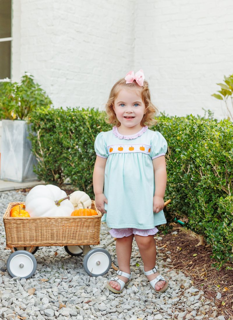 Pumpkin ribbon bloomer set