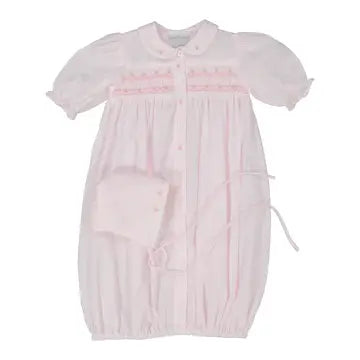 Ribbon Smocked Take Home Gown with Hat