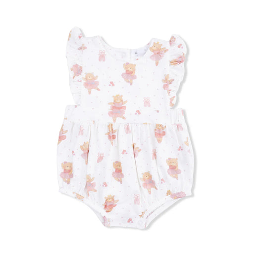 Teddy bear ballerina sunsuit