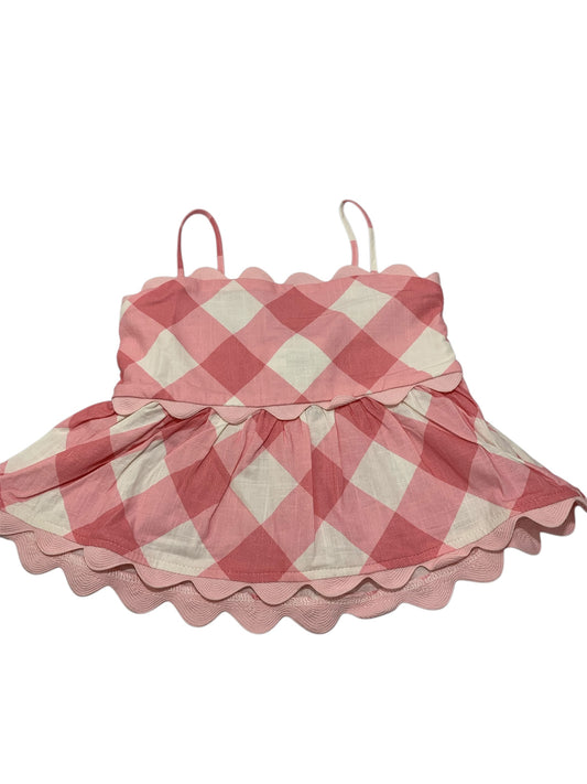 Pink gingham top