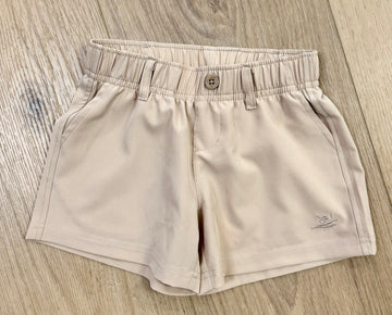 Khaki performance play shorts
