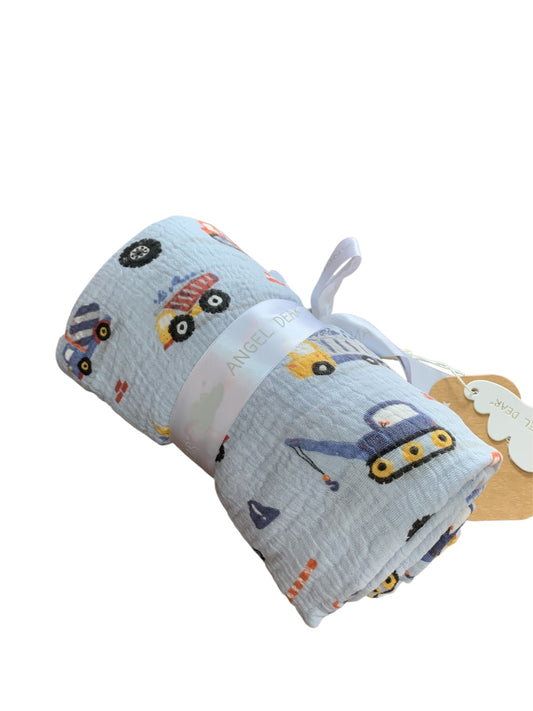 Construction blue swaddle