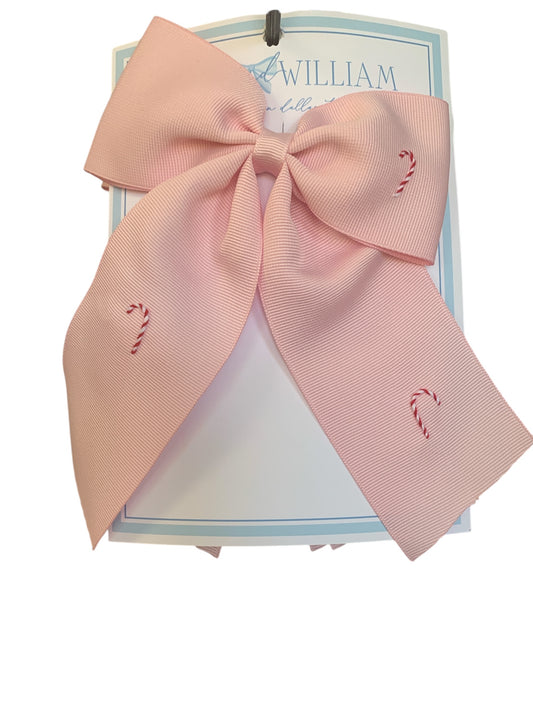 Large pink candy cane village long tail