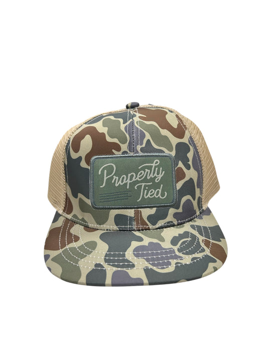 trucker hat vintage camo