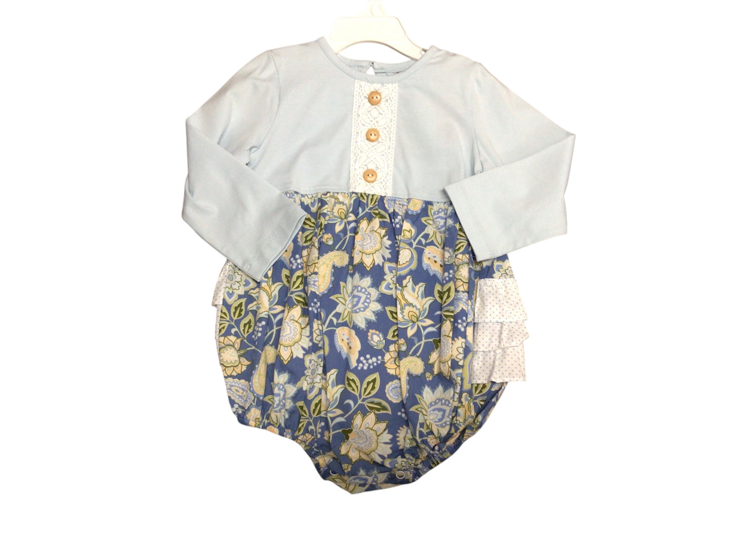 Blue paisley bubble