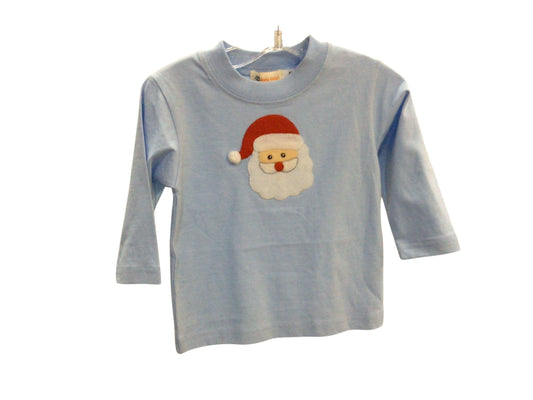 Light blue santa head shirt