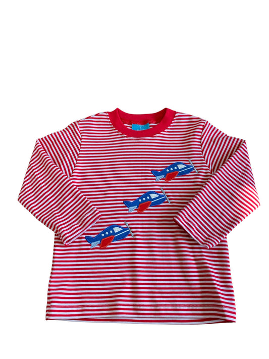 Airplane smocked shirt