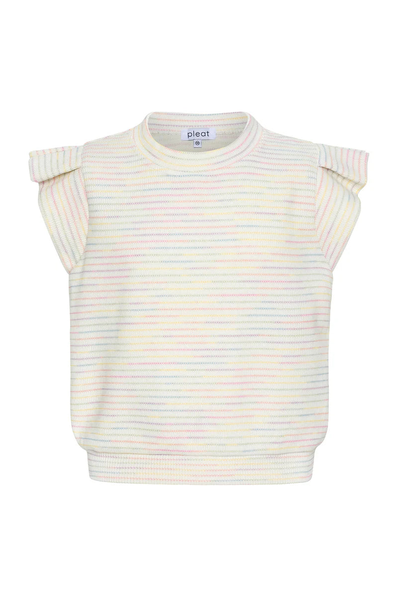 rainbow knit top
