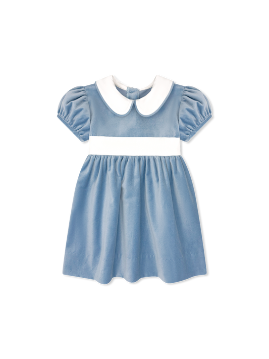 Elenor Dress Blue Velvet